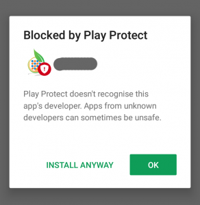 رفع خطای Blocked by Play Protect